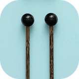 2x Schlägel mit Gummispitze