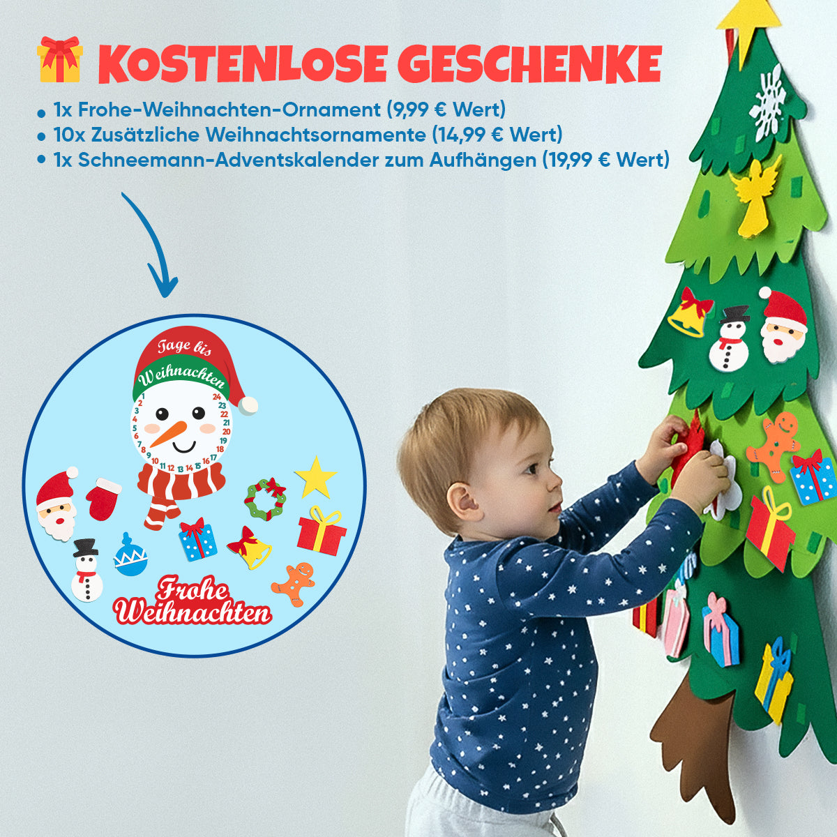 KiddoSpace™ Weihnachtsbaum für Kinder