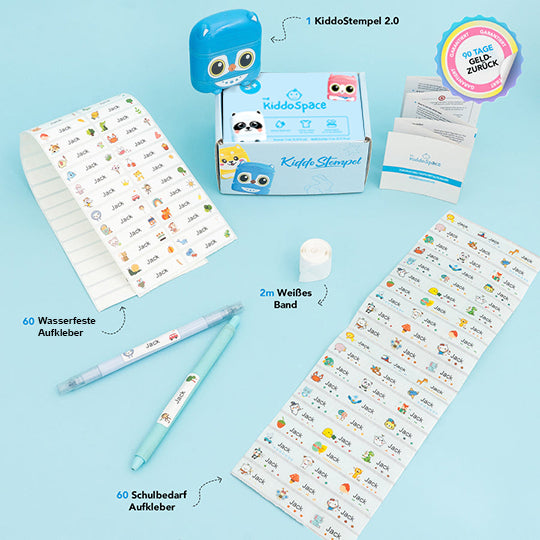 KiddoStempel 2.0 - Komplettes Stempelset