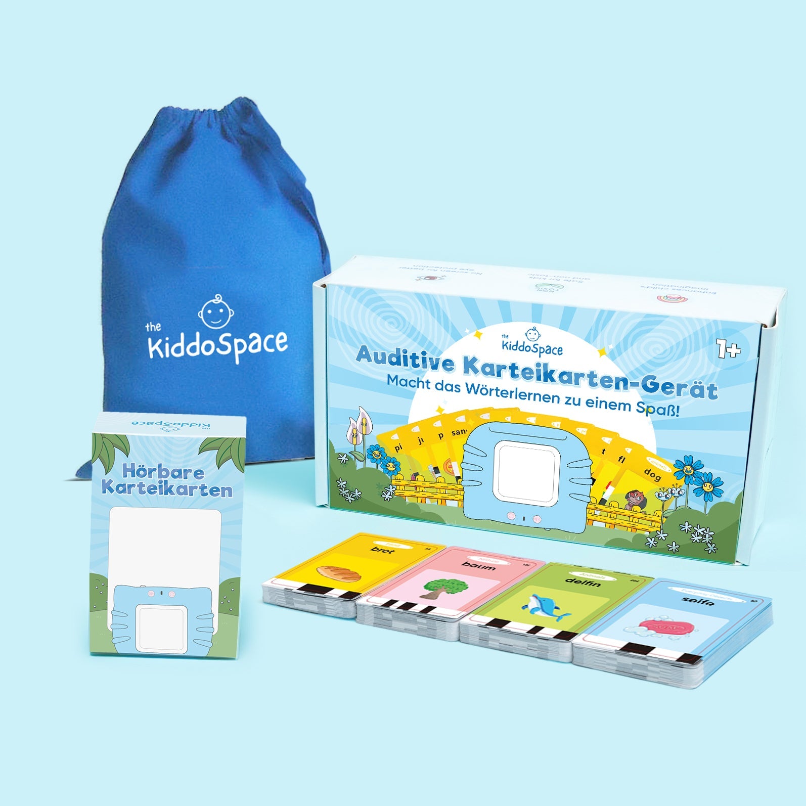 80 carte parlanti aggiuntive + 1 sacchetto per riporre i giochi + 1 regalo a sorpresa - Kiddospace DE