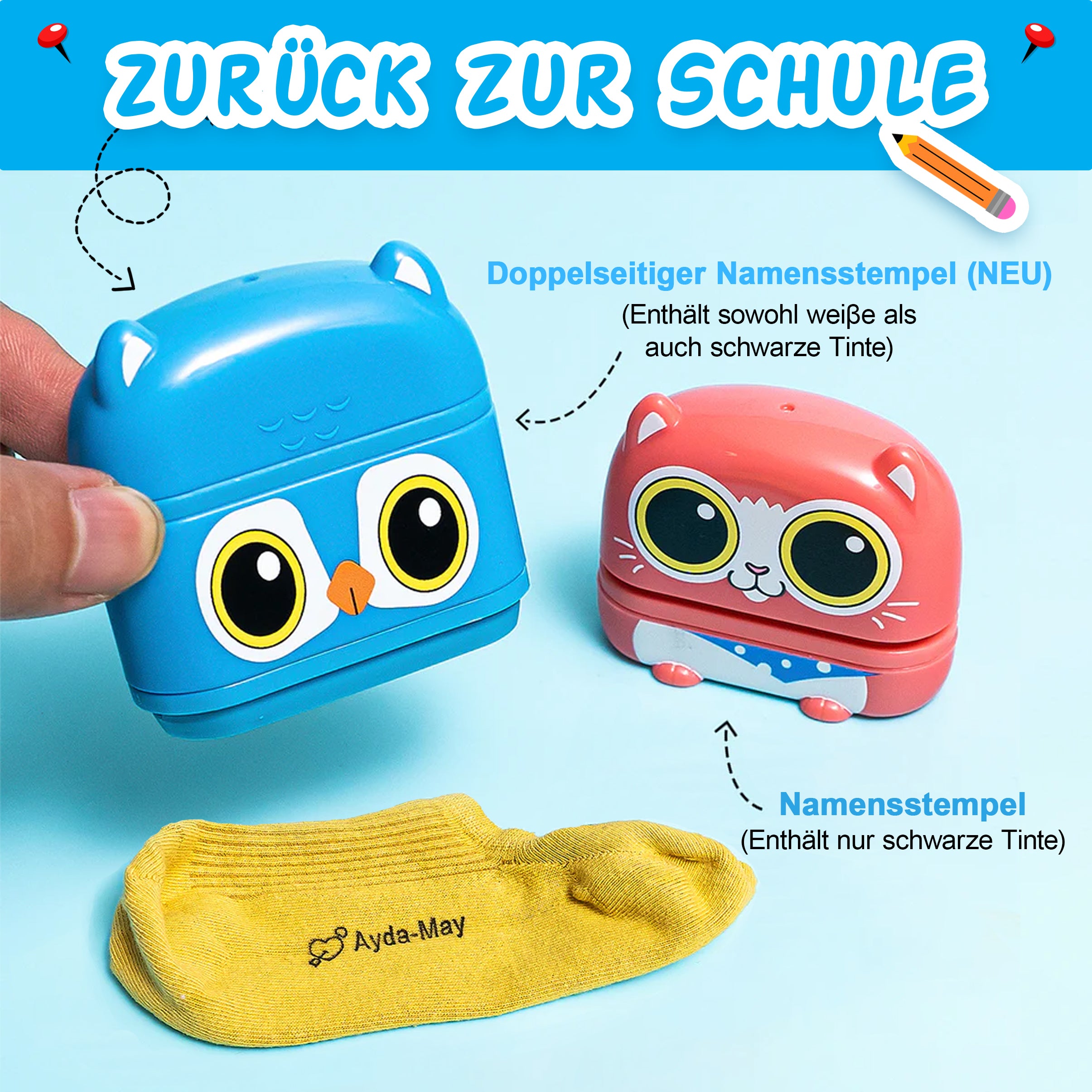 KiddoStempel™ - Personalisierter Namensstempel