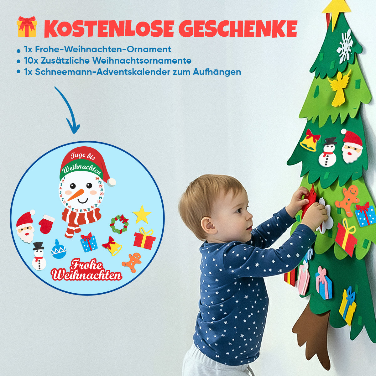 KiddoSpace™ Weihnachtsbaum für Kinder